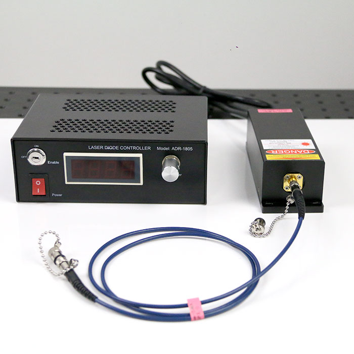 450nm 40mW Single-mode Fiber Coupled Laser With Adjustable Power Supply